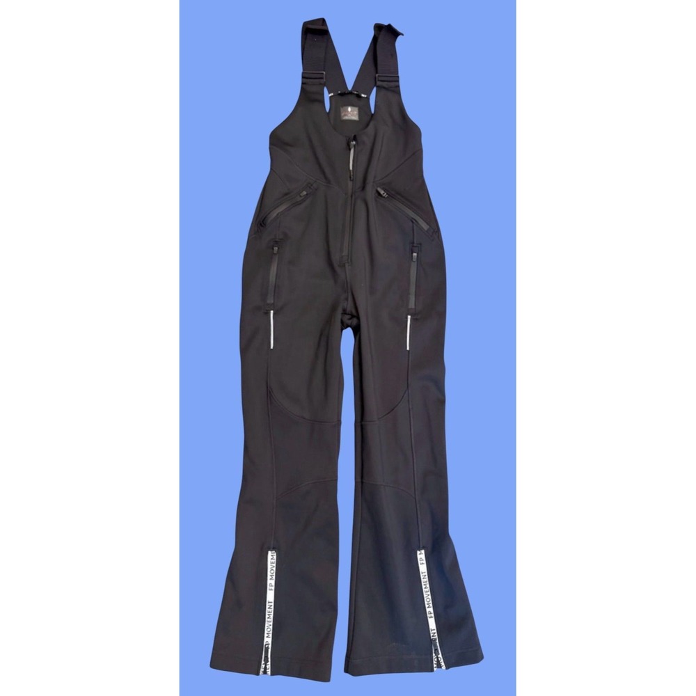 FREE PEOPLE FP MOVEMENT POWDER VIXEN SOFTSHELL BIB OVERALLS SNOWBOARDING PANTS